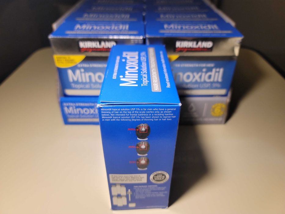 KIRKLAND MINOXIDIL 6 MESES 5% Líquido tópico crescimento cabelo
