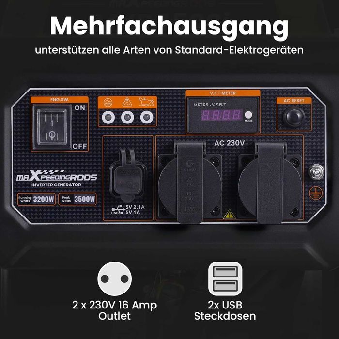 Інверторний генератор maXpeedingrods MXR 4500i - 3500 W