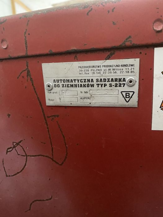 Sprzedam sadzarkę do ziemniaków