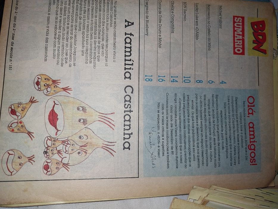 Coleção  incompleta  de 85  revistas BDN (Diário de Notícias), Astérix