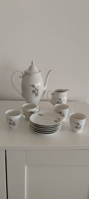 Conjunto de café, porcelana Spal