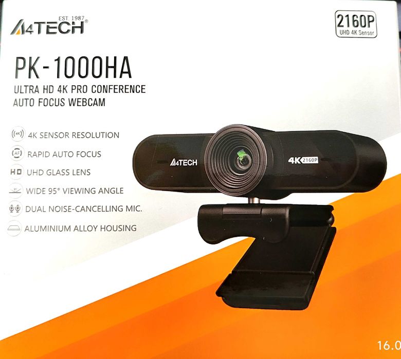 4K Веб-камера A4Tech PK-1000HA 2160P USB 3.0 [Оригінал]
