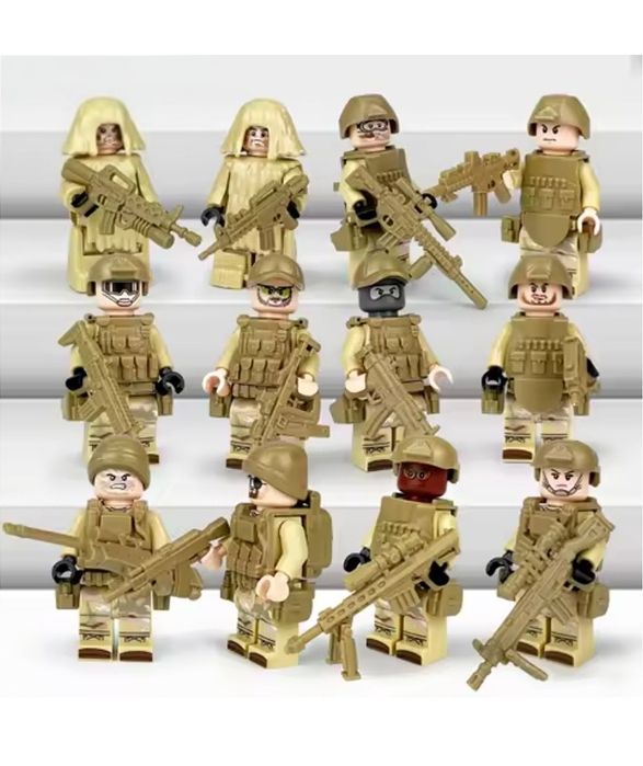Klocki figurki żołnierze oddział specjalny komandosi kompatybilne z Lego żołnierze komandosi