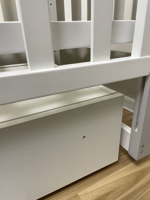 Дитяче ліжечко з маятником та шухлядою Марсель Angel baby