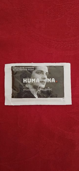 Pacote de açúcar Centenário Nascimento Amália