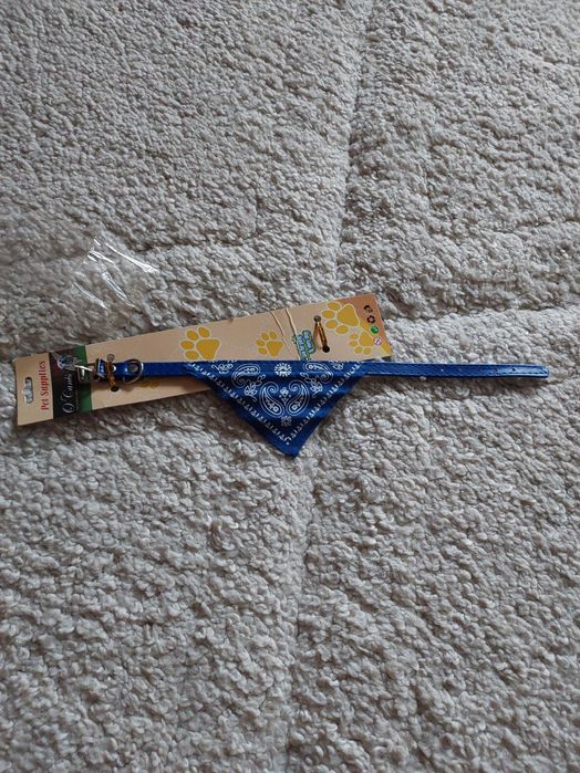 Obroża dla małego pieska z chusteczką