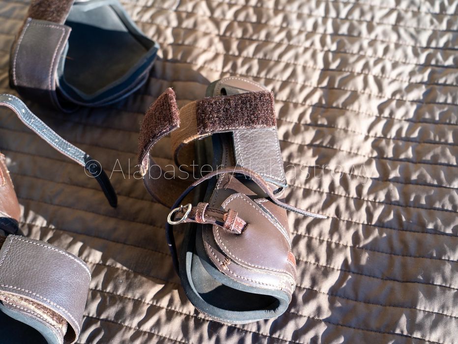 Ochraniacze skórzane COB brązowe