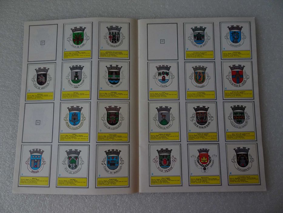 Caderneta Emblemas dos Concelhos Continentais  (Faltam 46 cromos)