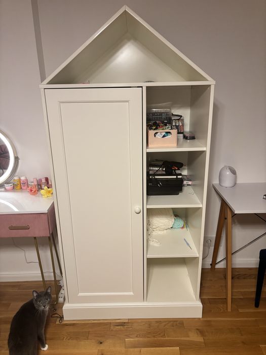 Szafa komoda pokoj dziecka lite drewno biala