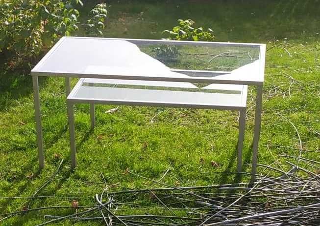 stół + ława szklana