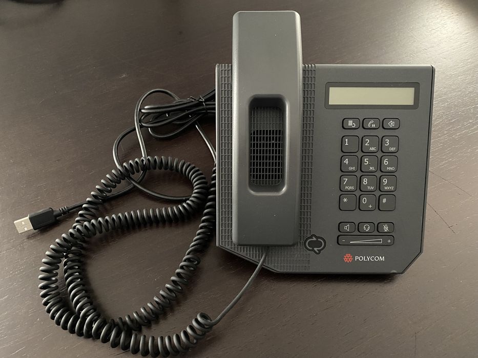 Telefone IP phone Polycom CX300 preto