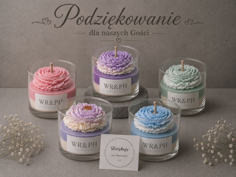 Podziękowania boxy z wosku