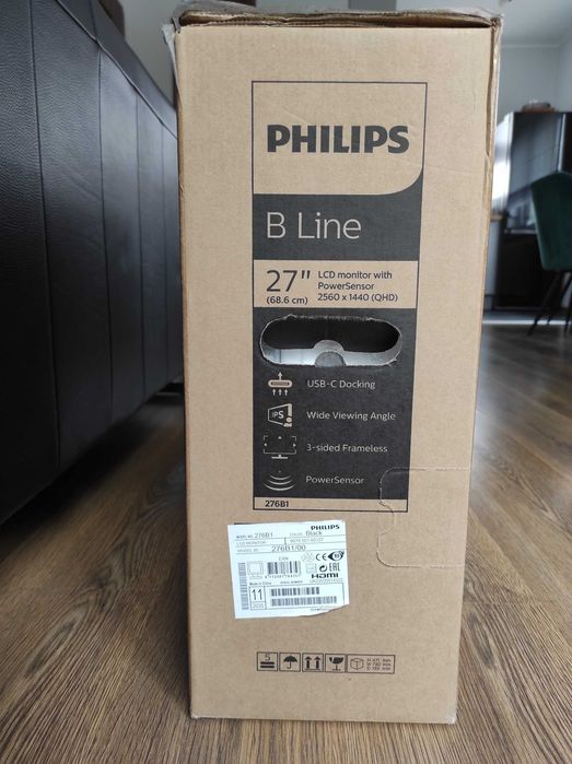 Monitor PHILIPS 276B1 - 27" USB-C, NOWY