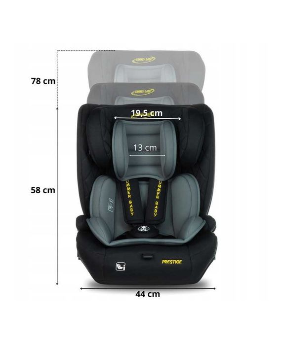 Fotelik Samochodowy Isofix 76-150cm i-SIZE SUMMER BABY PRESTIGE
