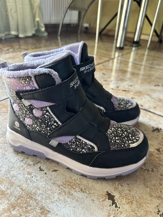 Сапоги зимние Skechers 21,5 см стелька на девочку