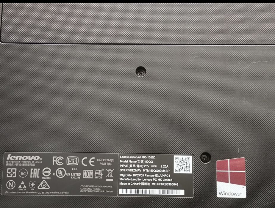 Portátil Lenovo i3 Ideapad 100-15ibd, 1h:30 autonomia,excelente estado