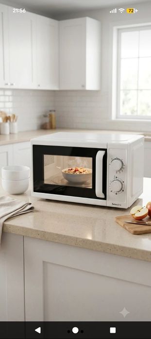 Microondas Select Line Branco - Compacto e Funcional - Excelente Estado