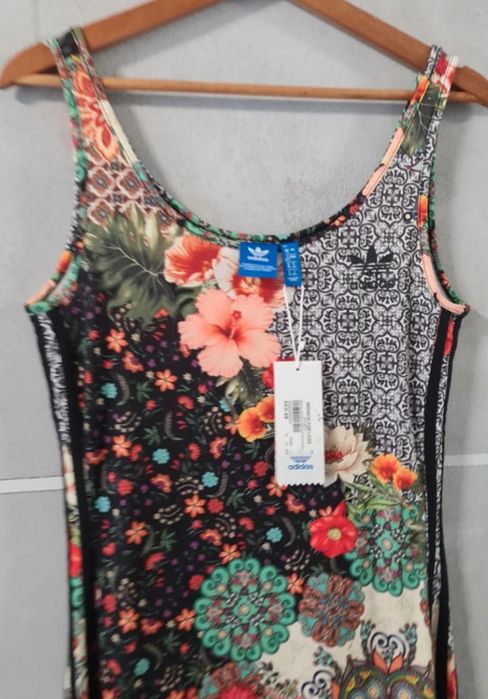 Sprzedam sukienkę adidas w kwiaty, boho,  38 40, BR5130