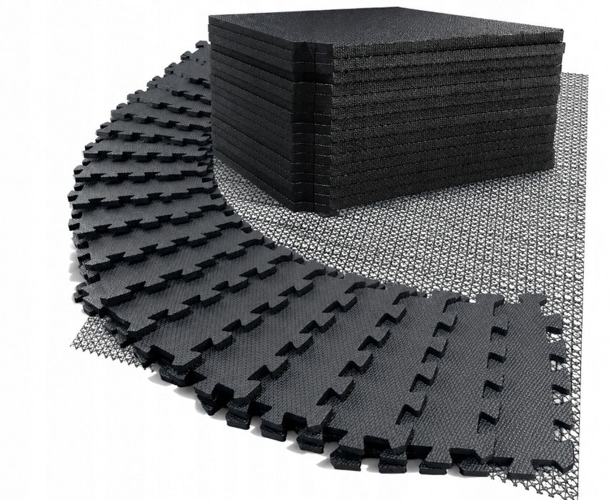 Mata Do Ćwiczeń Treningowa Siłownia Pod Sprzęt 18Szt Puzzle Ochronne 30X30