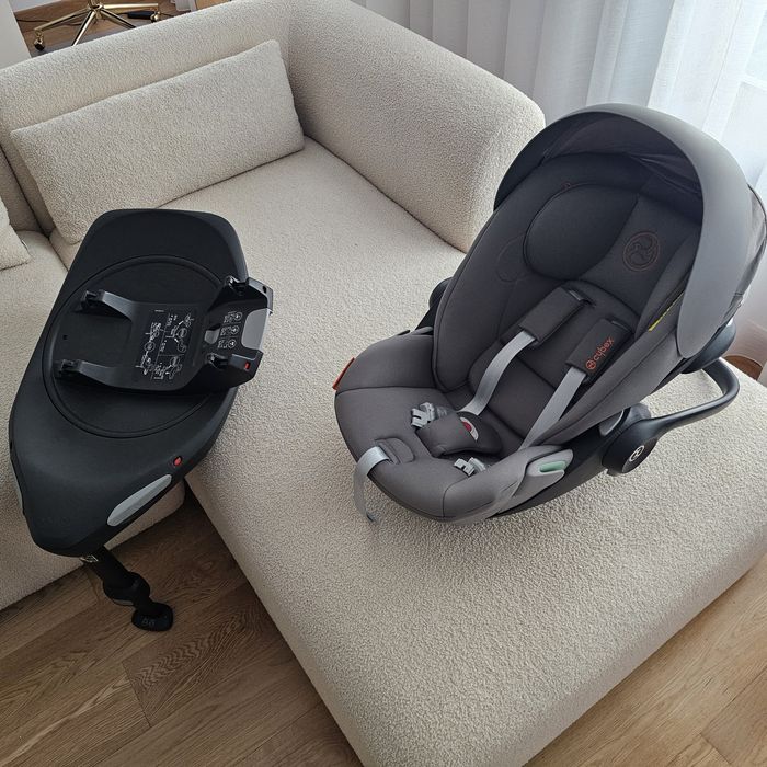 Conjunto auto base + ovo Cloud G Cybex -POUCO USO
