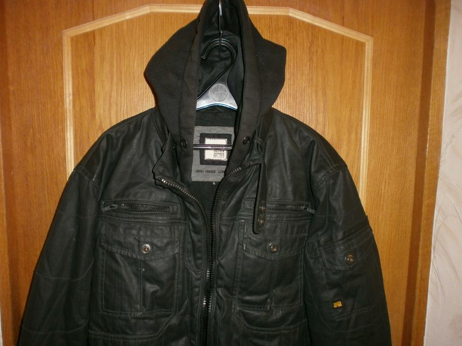 Куртка бомбер Smog, чёрная, разм. XL, наш разм.54. ПОГ-65 см