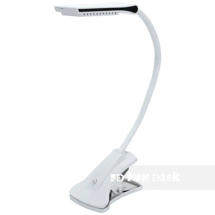 Настільна лампа FunDesk LS4 white на прищіпці