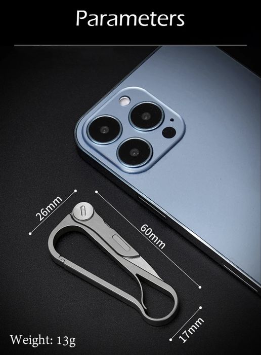 EDC ‼️ Титановий карабін зі скальпелем