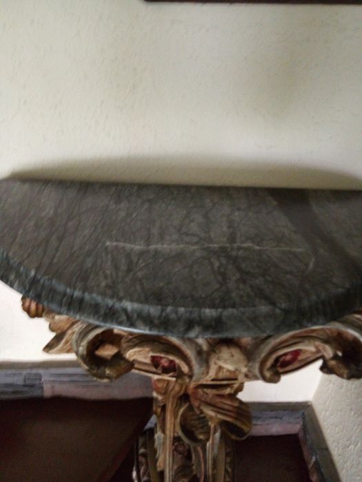 Mesa meia lua antiga