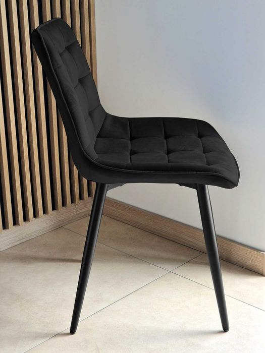 Welurowe krzesło tapicerowane do salonu i jadalni. Nowe. Wysyłka 24h