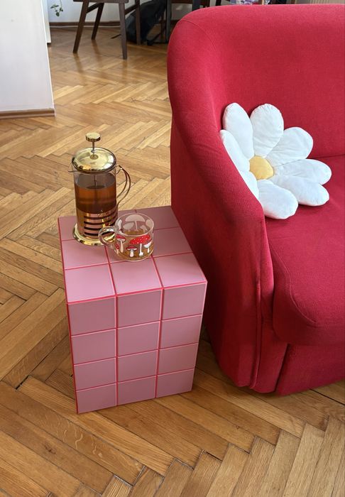 Stolik kawowy z płytek ceramicznych rekodzieło diy