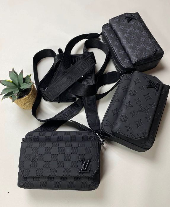 Сумка чоловіча Louis Vuitton, LV, луи витон, луї віттон. Мужская сумка через плече Луи Витон. Производитель Турция