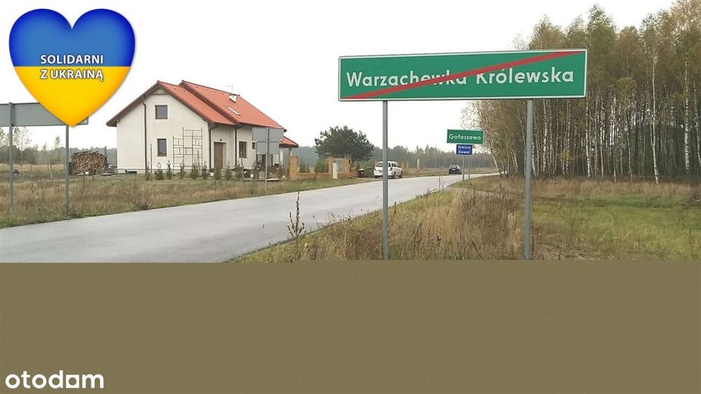 Działka budowlana; Gołaszewo, 8 km Włocławka