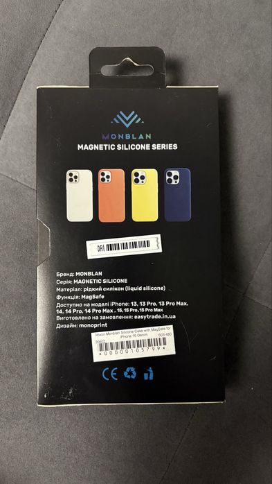 Чохол Monblan для iPhone 16 MagSafe, підкладка з мікрофібри