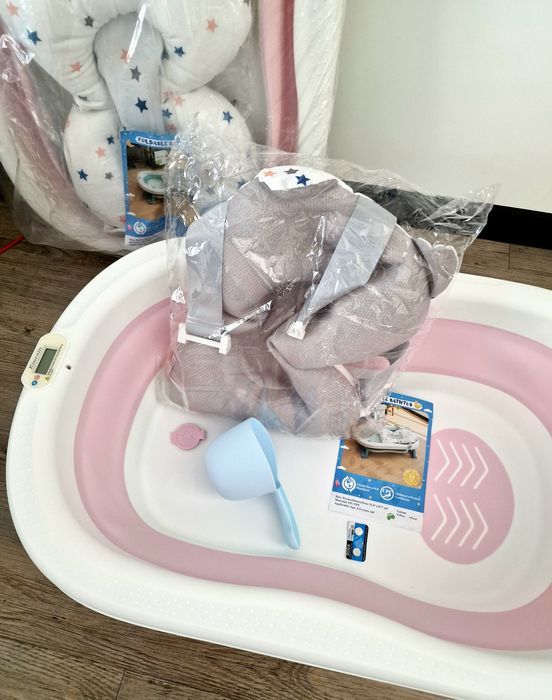 Складна дитяча ванна Einesin з термометром.