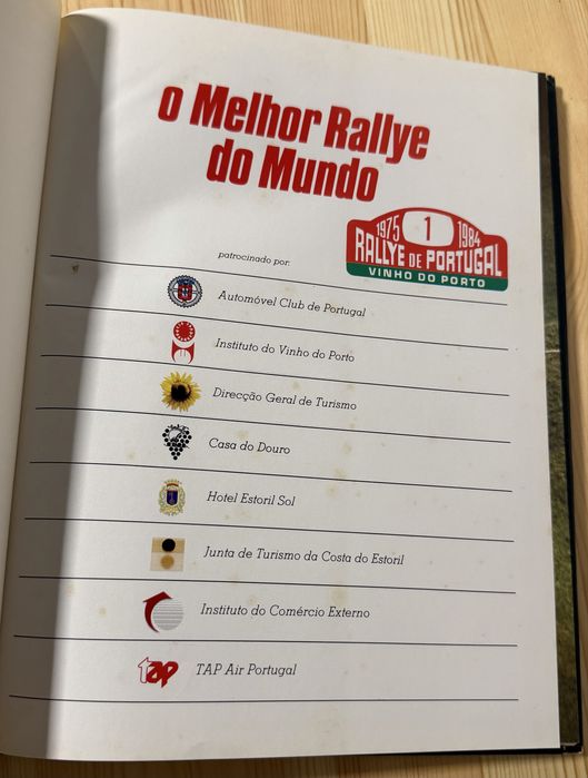 Livro “o Melhor Rallye do Mundo”