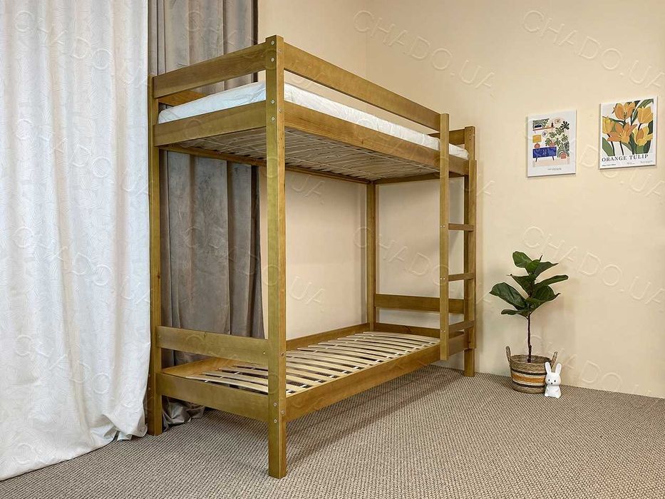 Двоярусне ліжко, двухъярусная кровать 90х200 Біле, Сіре, Айворі