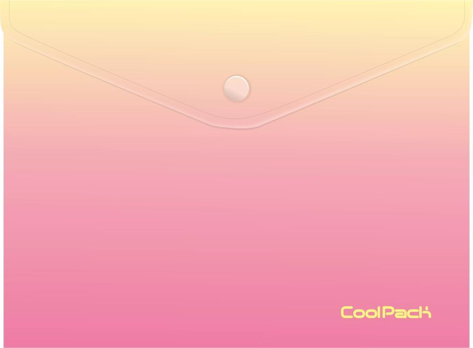 Koperta Na Dokumenty Na Zatrzask A4 Coolpack Gradient Peach. Nowy Produkt