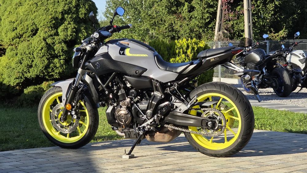 Yamaha MT 07, ABS, Tylko 14400 km., Night Fluo, Bezwypadkowy, FV23%, Transport