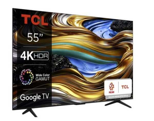 Telewizor TCL 55P755: LED 55 cali 4K UHD Bluetooth, Wi-Fi. Smart TV