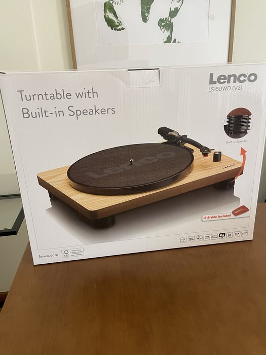 Gira-discos Lenco LS-50WD V2 com colunas incorporadas – NOVO