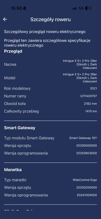 Liv Intrigue E+ pro 2 (Giant) Zamiana