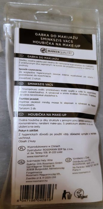 Gąbka do makijażu "For your beauty" 1 opakowanie