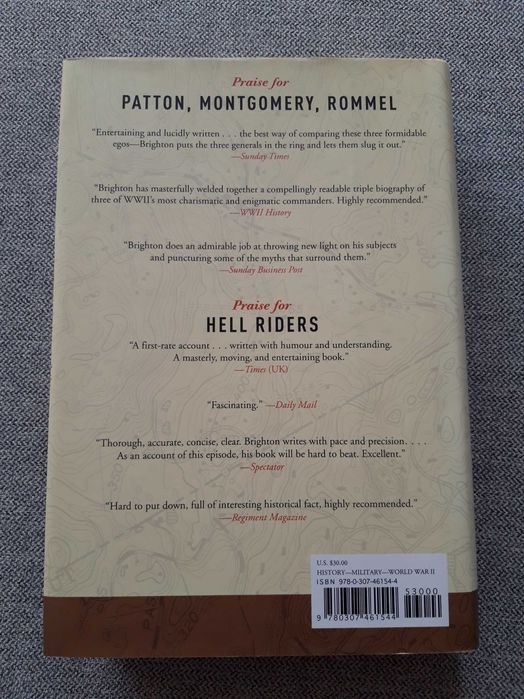 Livro "Patton, Montgomery, Rommel - Masters of War" de Terry Brighton