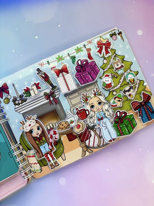 Атьбом на липучках Зимова казка