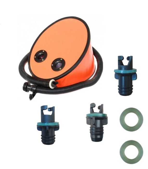 Pompka nożna 5L Bark Kloibri Elling + wąż do pontonu + 3 końcówki