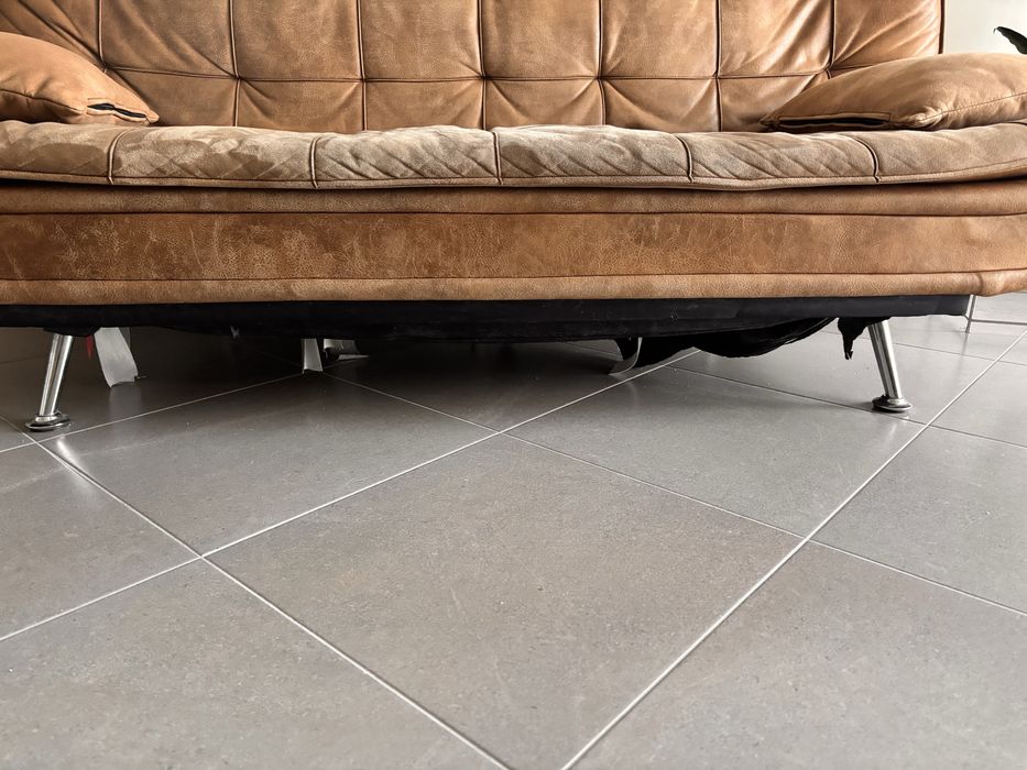 Sofa Cama Castanho 3 lugares