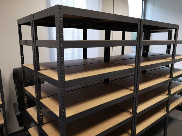 Regał Zatrzaskowy Grafitowy 180x90x45 5P/265kg