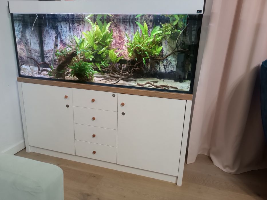 Zestaw akwarium plus szafka plus pokrywa