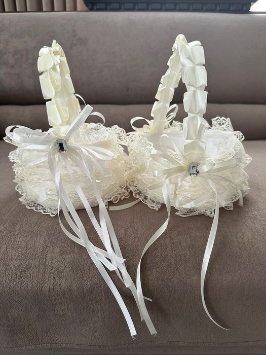 Весільні корзинки , кошики для пелюсток, цукерок