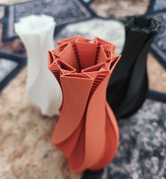 Trio de vasos decorativos